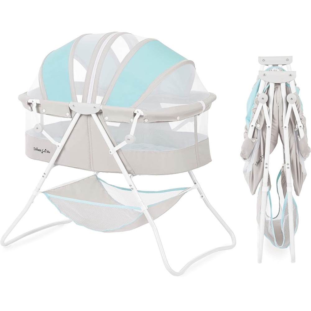 Dream On Me Portable Baby Bassinet with storage